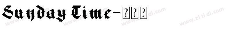Sunday Time字体转换